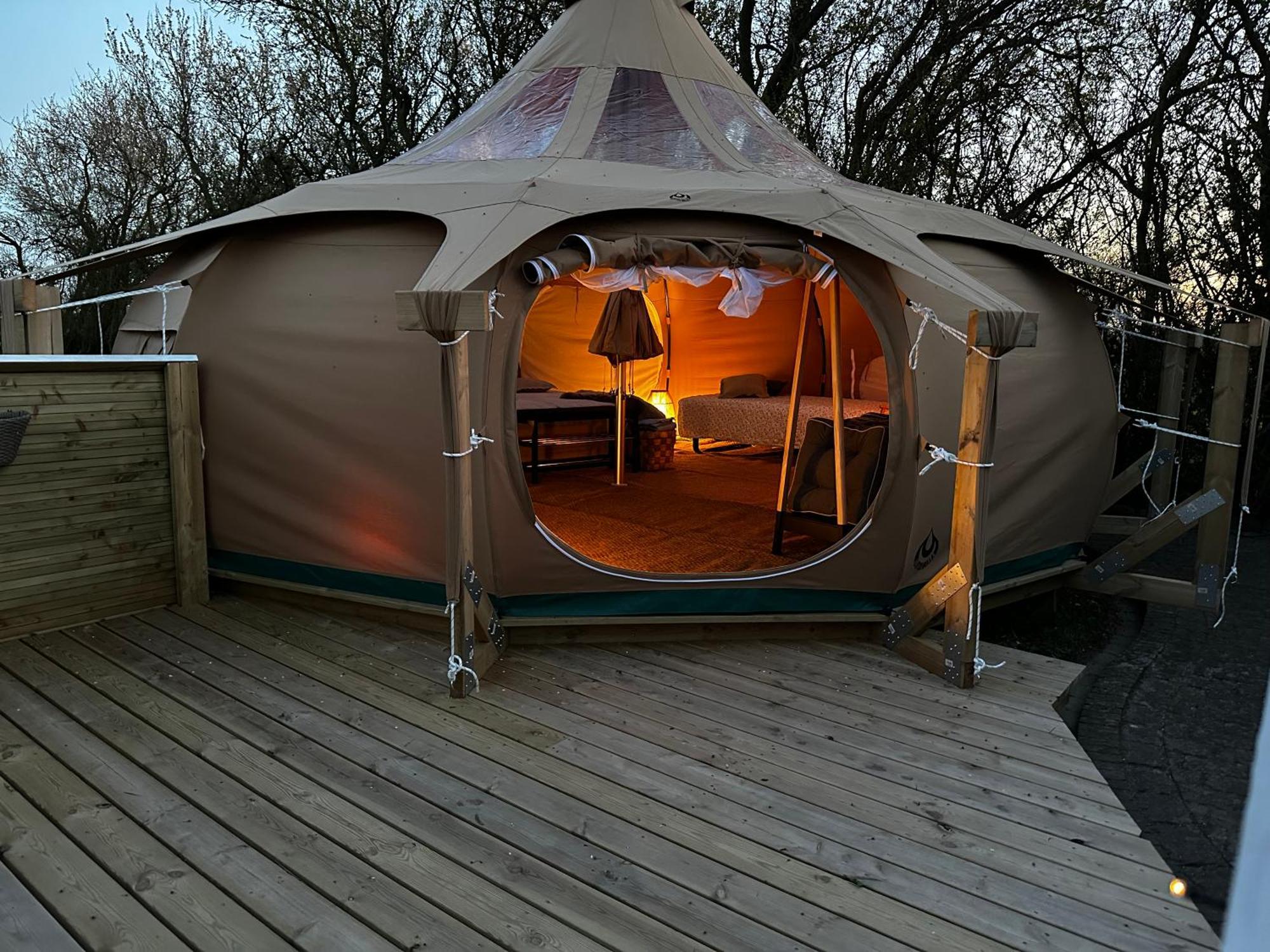 Romantic Luxus Glamping 1 Idestrup Exterior foto